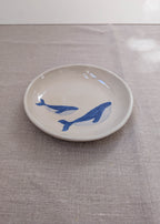 Humpback whale plate 18 cm