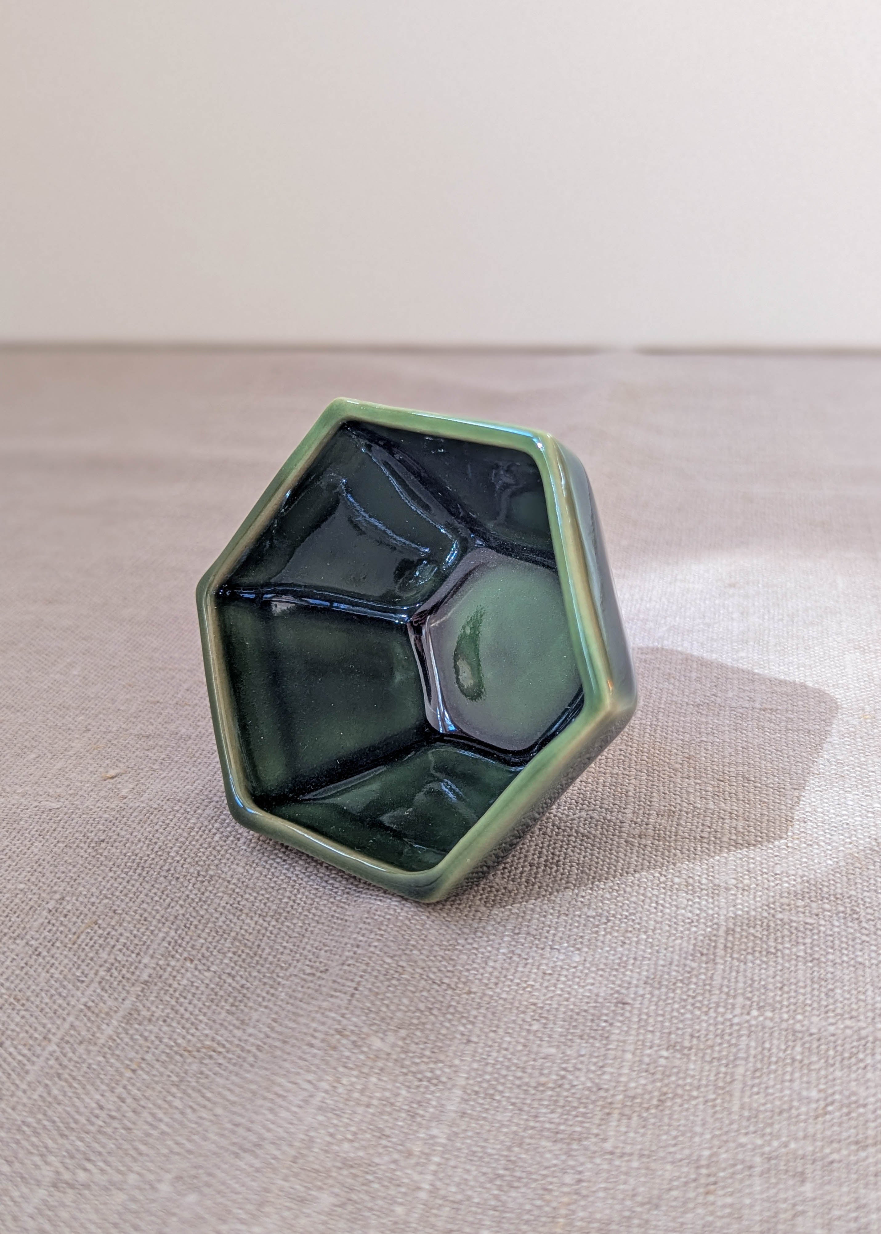 Hexagon sauce cup 8 cm - forest