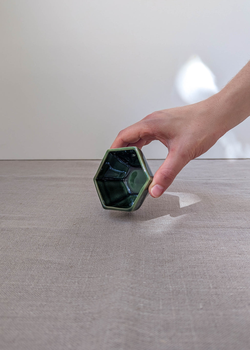Hexagon sauce cup 8 cm - forest