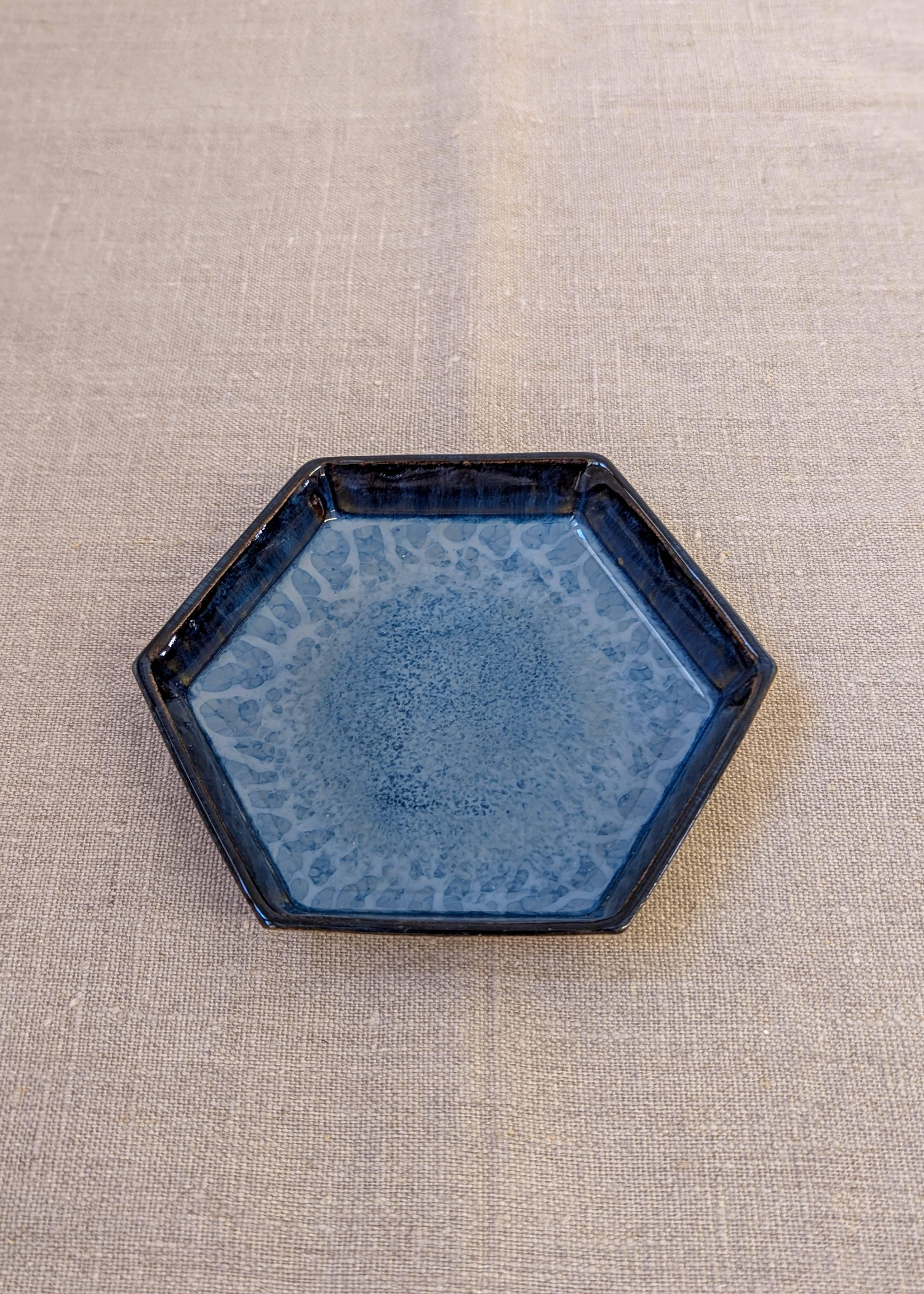 Hexagon small tray - seafoam