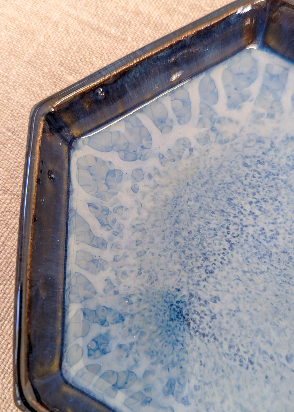 Hexagon small tray - seafoam