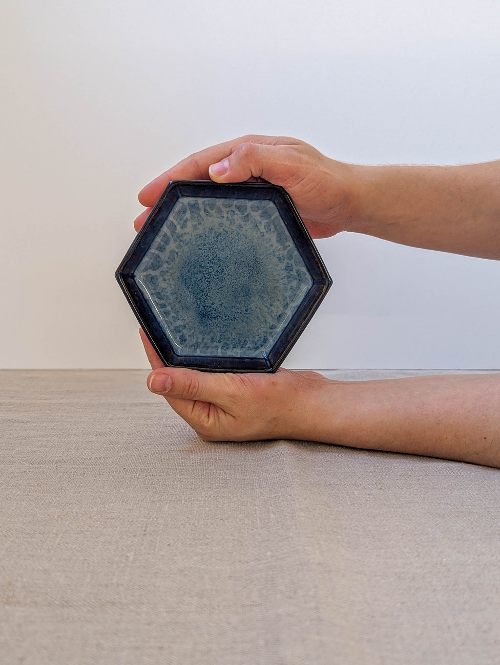 Hexagon small tray - seafoam