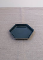 Hexagon small tray - blue