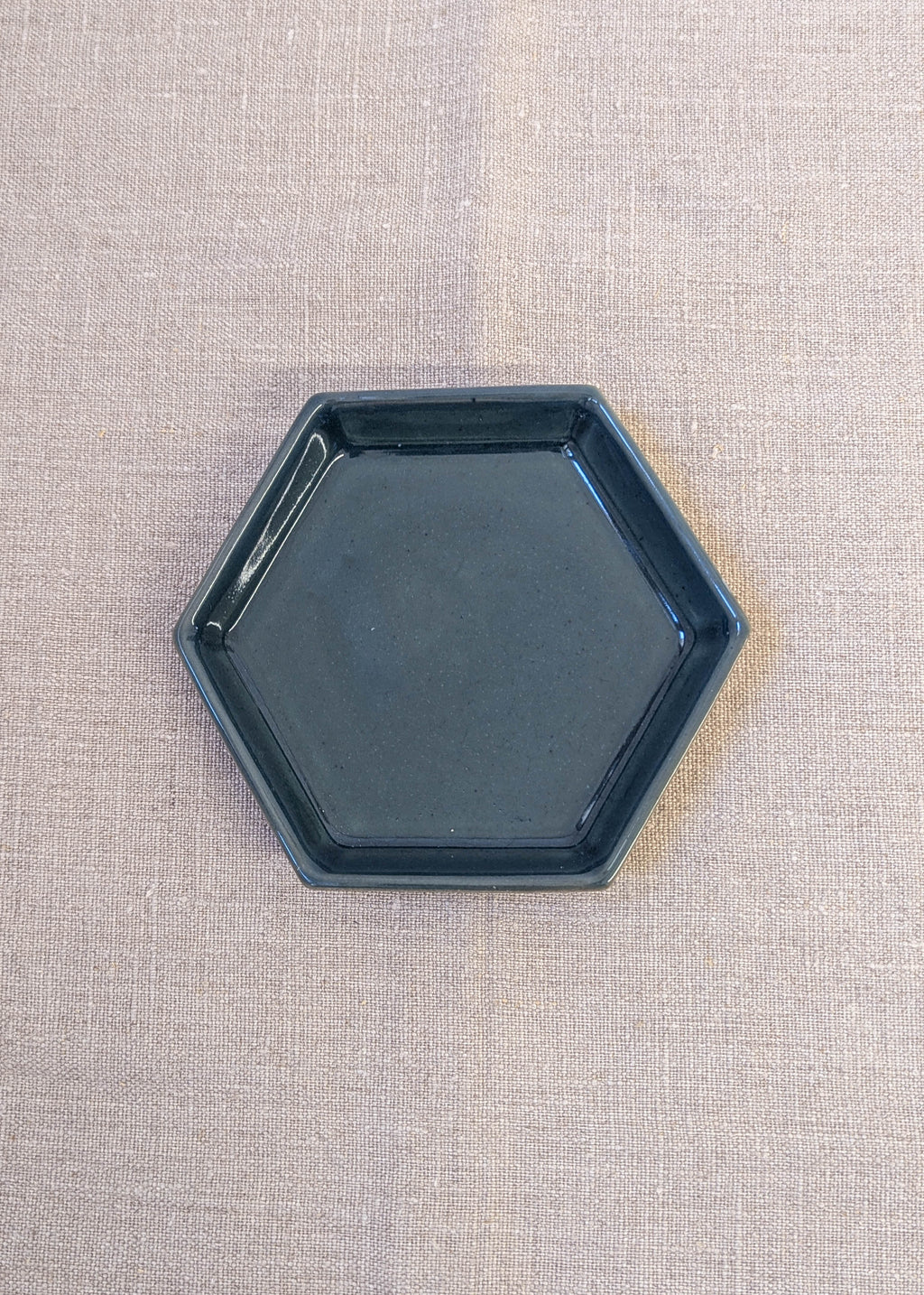Hexagon small tray - blue