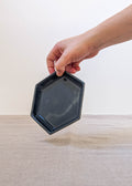 Hexagon trinket tray - smoke
