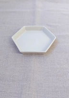 Hexagon small tray - white