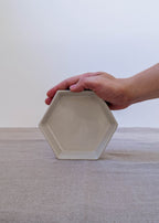 Hexagon small tray - white