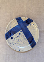 Abstract brush stroke plate 17 cm