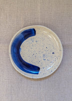 Abstract brush stroke plate 17 cm