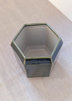 Hexagon utensil pot - olive