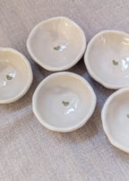 Mini heart trinket dish - green