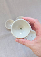 Mini heart trinket dish - green