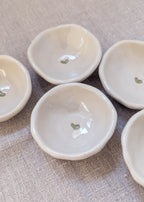 Mini heart trinket dish - green