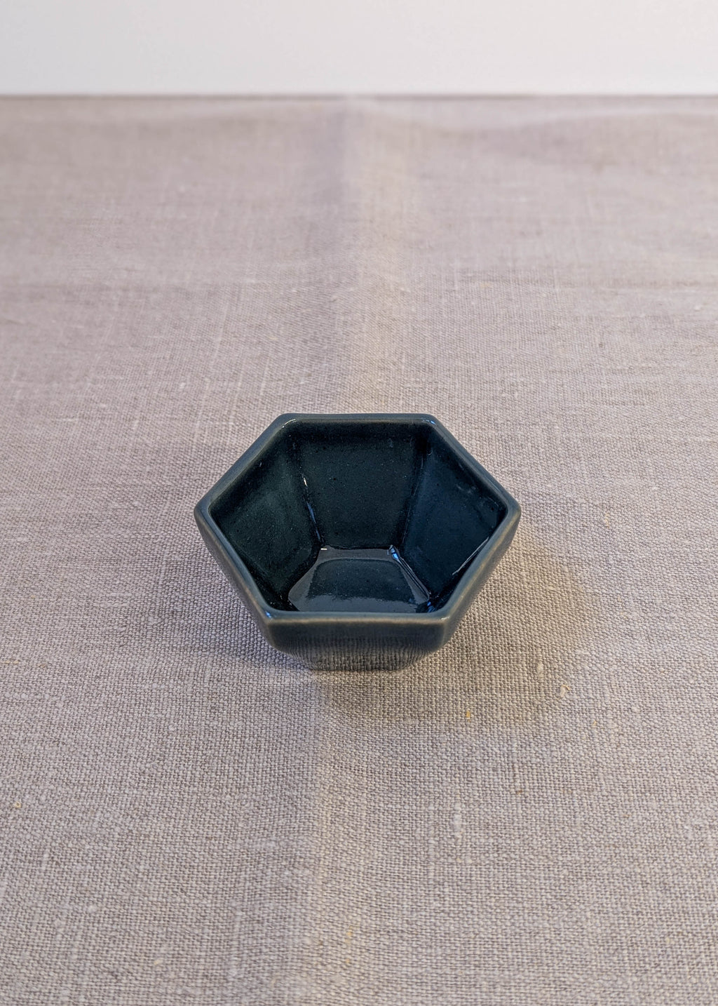 Hexagon sauce cup 8 cm - blue