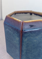 Hexagon utensil pot - iris
