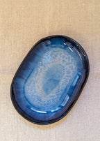 Tall oval platter - seafoam