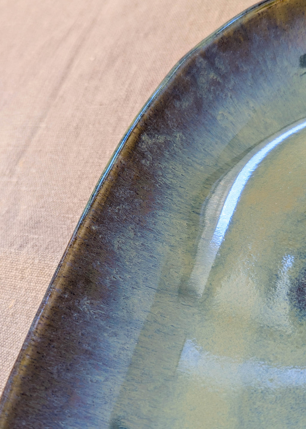 Tall oval platter