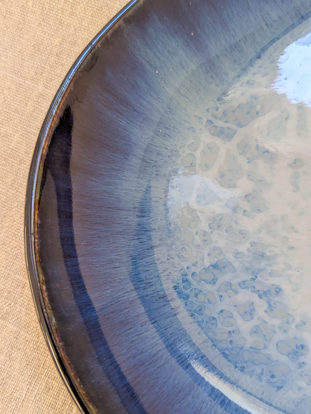 Tall oval platter - seafoam