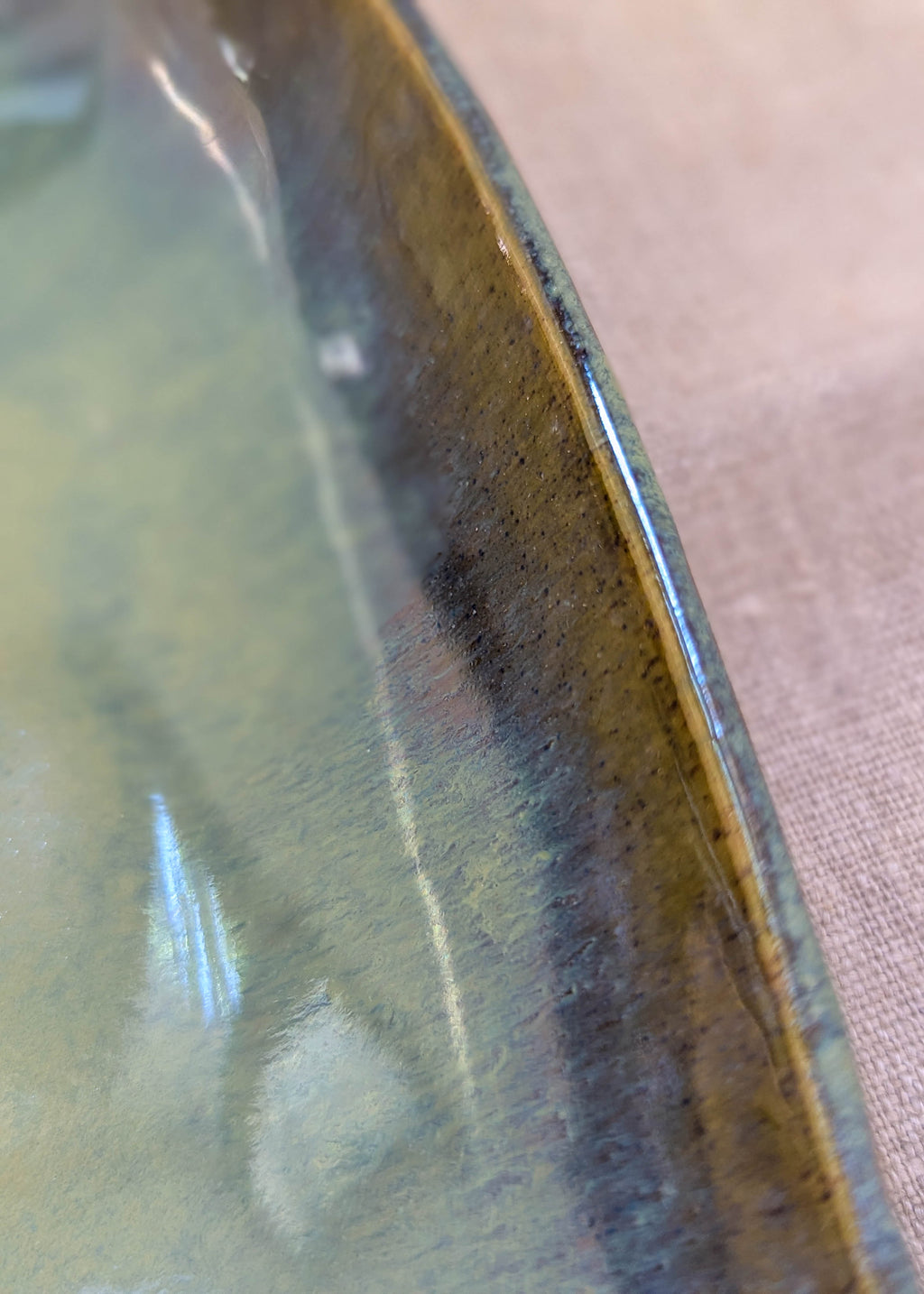 Tall oval platter