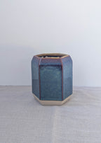 Hexagon utensil pot - iris