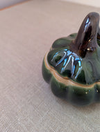 Lidded pumpkin jar