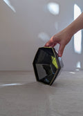 Hexagon cereal bowl 17 cm - olive