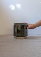 Hexagon utensil pot - olive