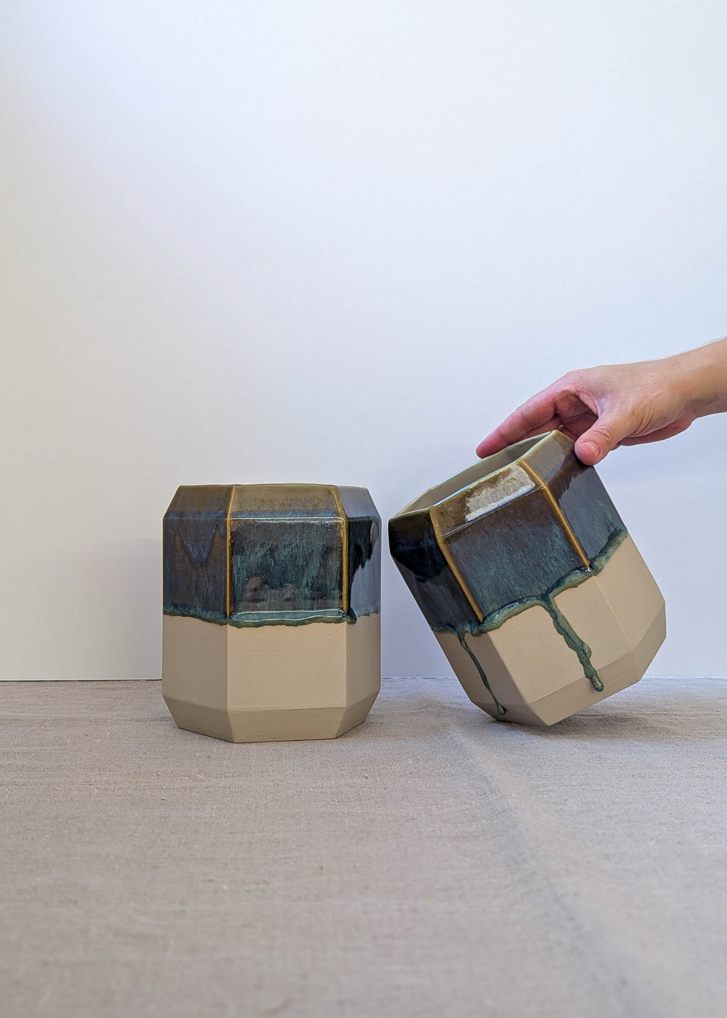 Hexagon utensil pot - wanderlust