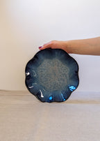 Ruffle pasta bowl 21 cm - seafoam