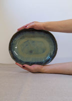 Tall oval platter
