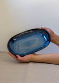 Oval platter - seafoam