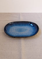 Tall oval platter - seafoam