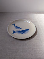 Personalised humpback whale plate 18 cm