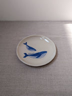 Personalised humpback whale plate 18 cm