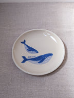 Personalised humpback whale plate 18 cm