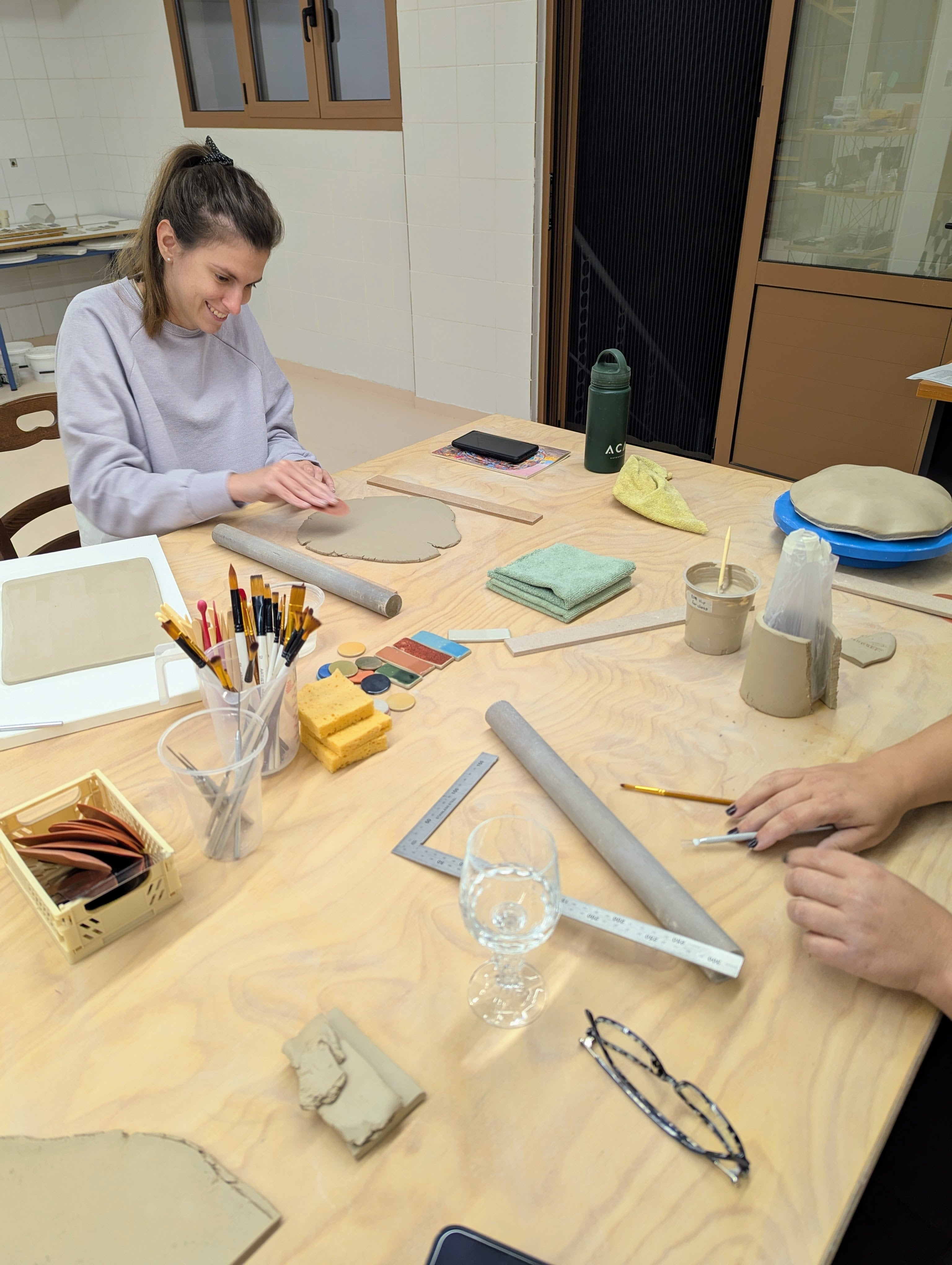 November - Make a mushroom candle holder from clay