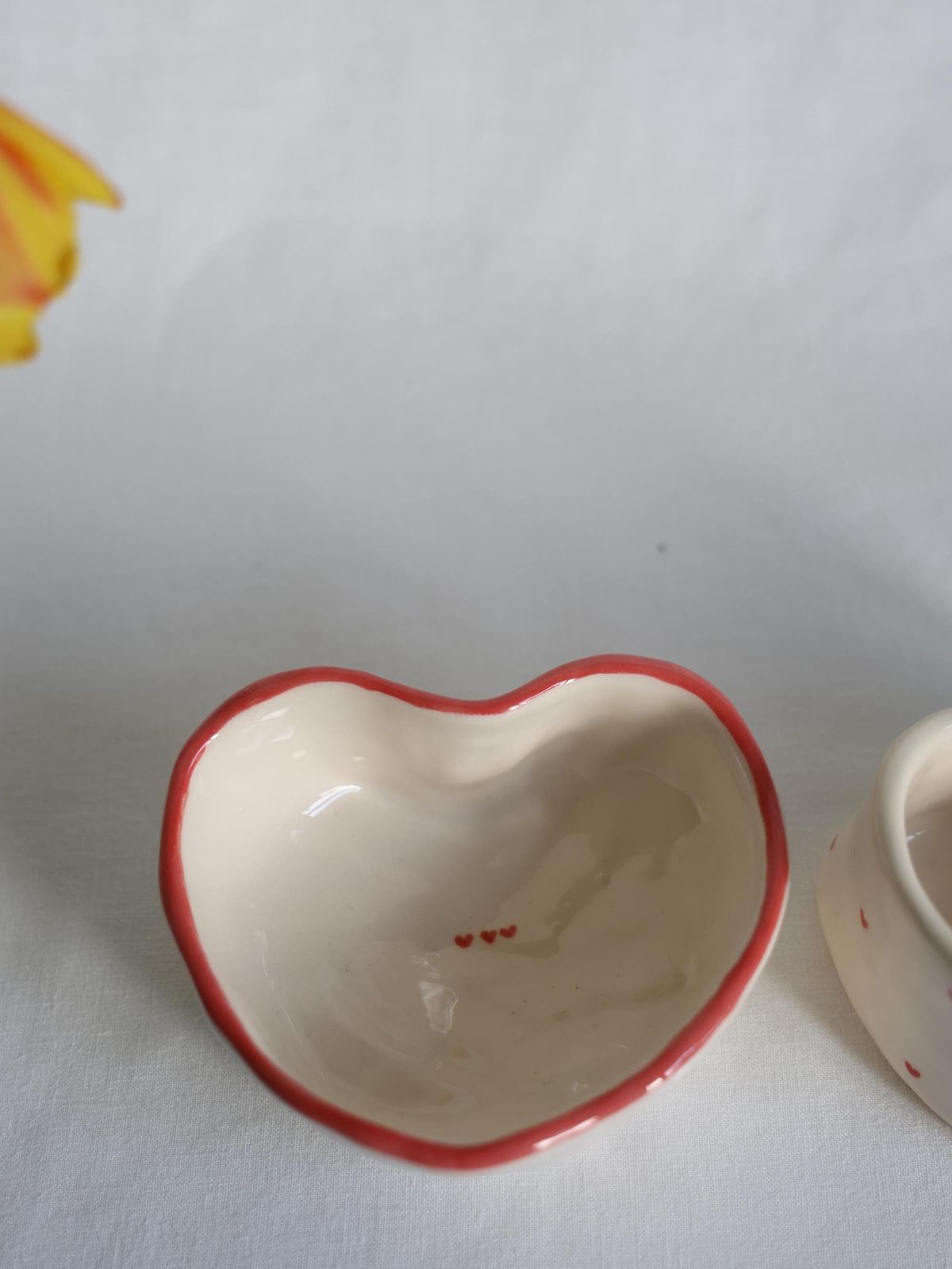 February - Make a ceramic heart bowl