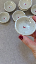 Mini red heart trinket dish