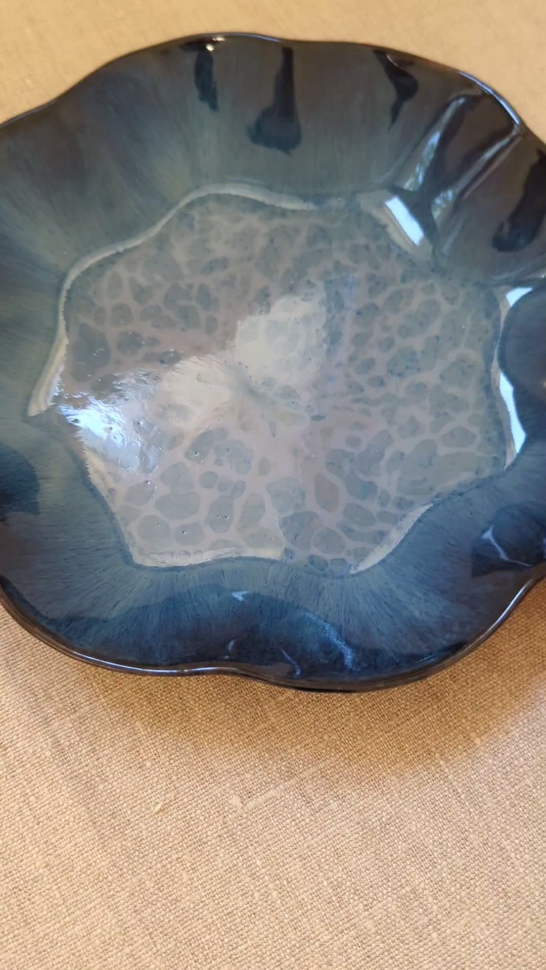 Ruffle pasta bowl 21 cm - seafoam