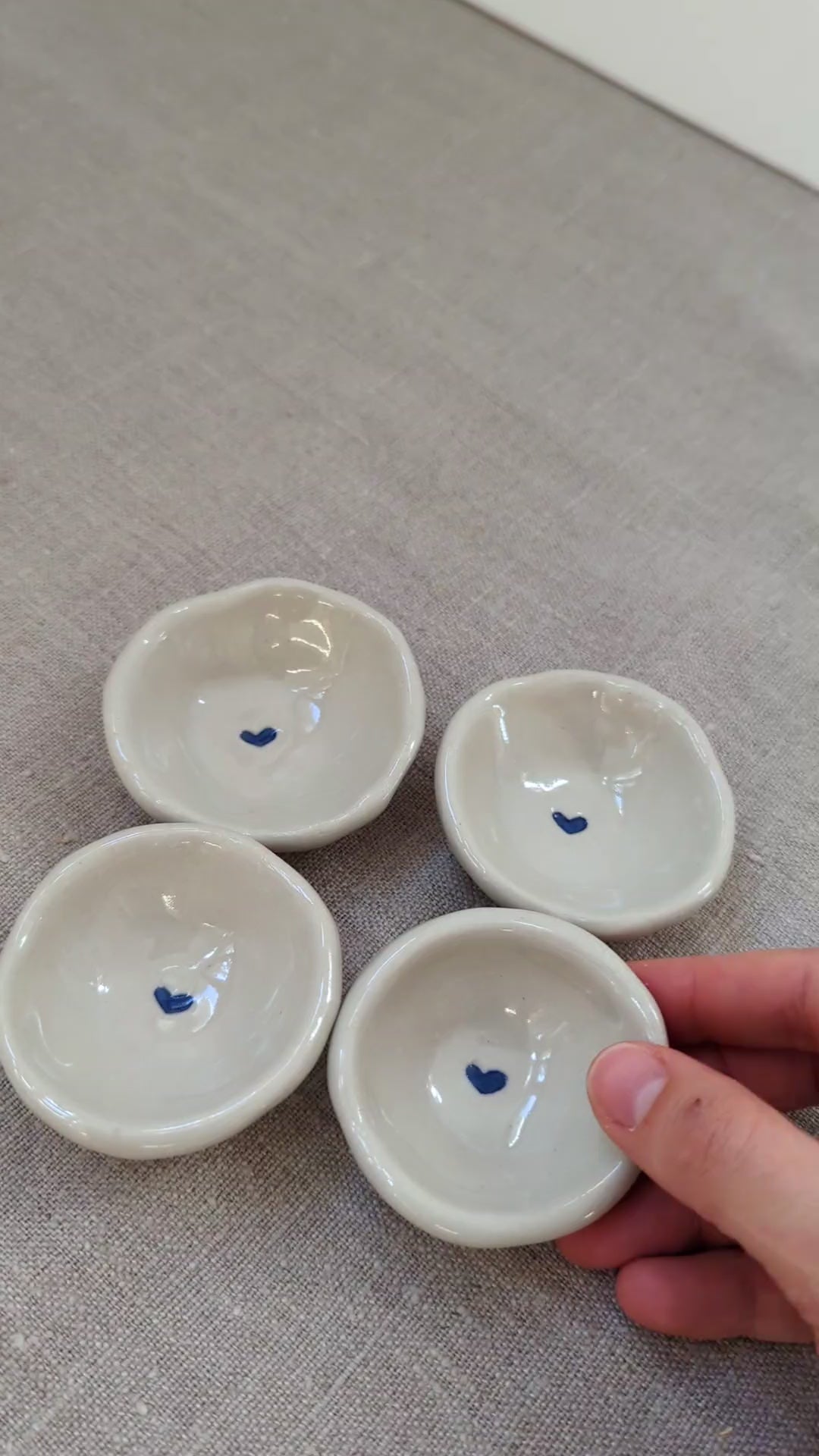 Mini heart trinket dish
