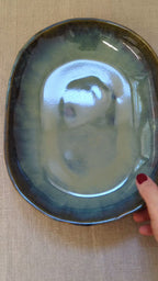 Tall oval platter