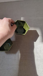 Hexagon sauce cup 8 cm - olive