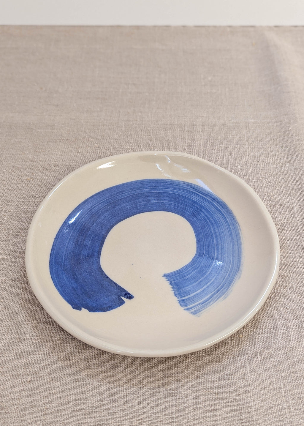 Brush stroke plate 17 cm