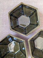Hexagon sauce cup 8 cm - olive