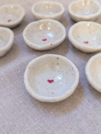 Mini red heart trinket dish
