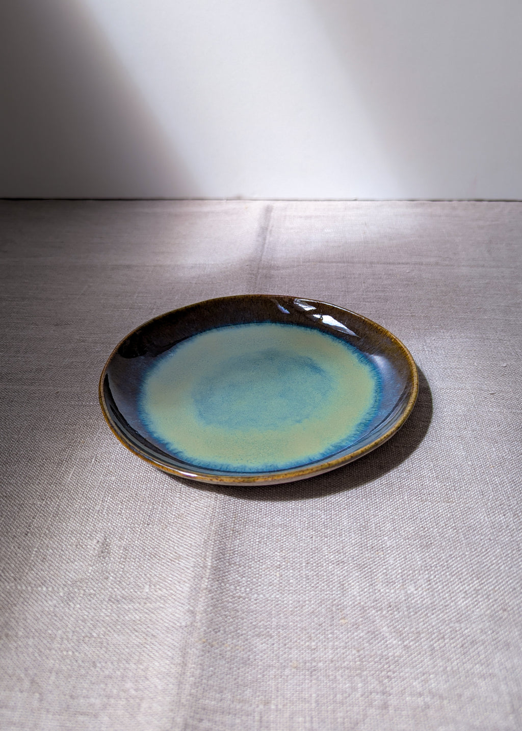 Speckled round plate 17 cm