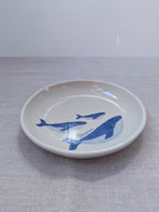 Personalised humpback whales plate 18 cm